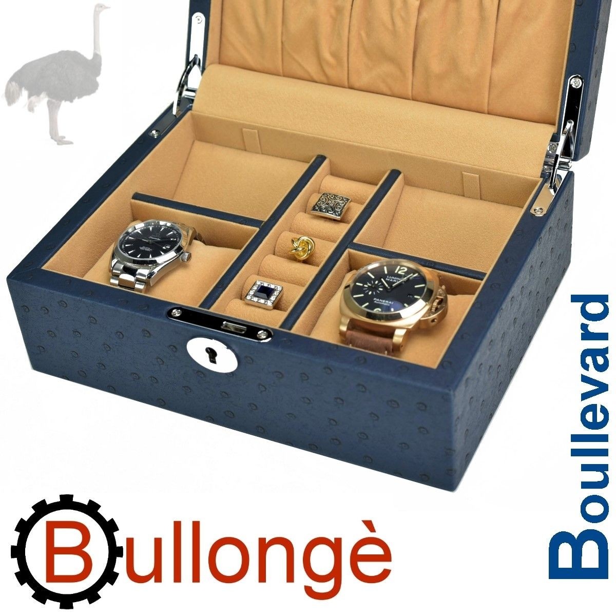 Elegant handmade watch & jewelry box ELOSIO by BULLONGÈ - watch
