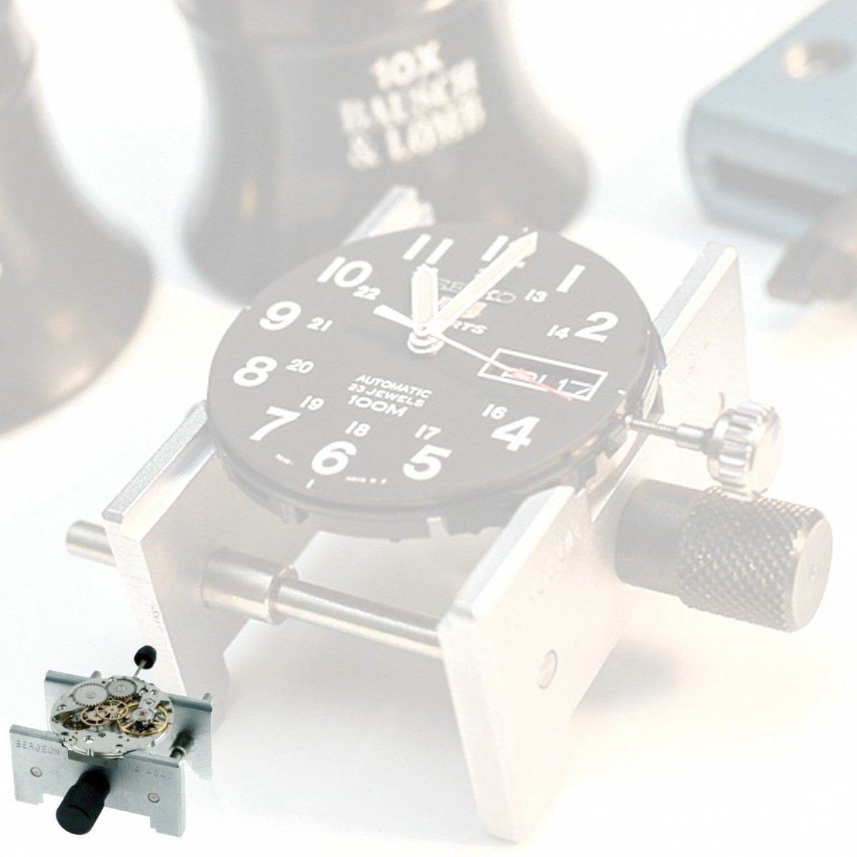 BERGEON 4040 Werkzeug für Armbanduhren Schraubstock Werkhalter