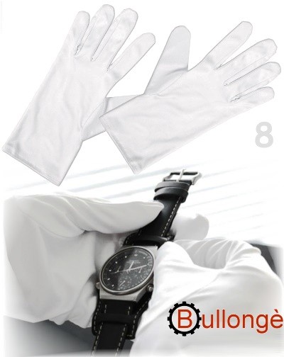 BULLONGÈ black microfiber gloves WATCHLINE W 8 for presentation