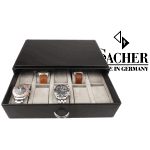 Stackable watch boxes genuine leather and made in Germany for watch  collectors