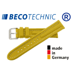 Beco Technic Watch Strap 20mm yellow / steel